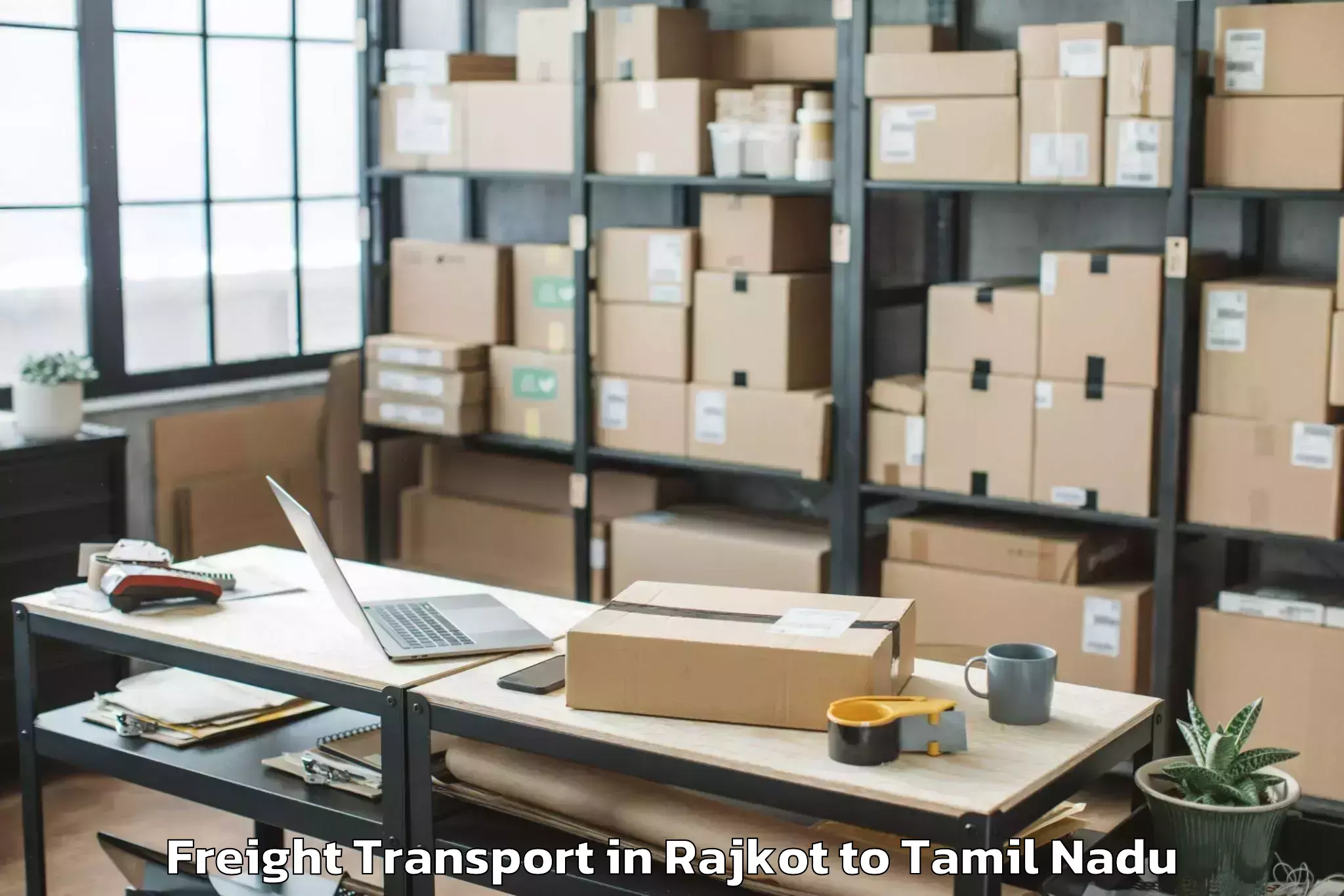 Easy Rajkot to Sholinghur Freight Transport Booking